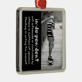 Independence Silbernes Ornament (Rechts)