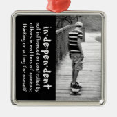 Independence Silbernes Ornament (Vorne)