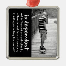 Independence Silbernes Ornament