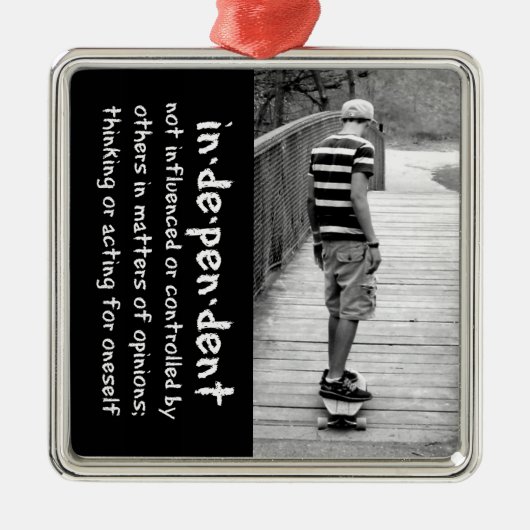 Independence Silbernes Ornament (Vorne)