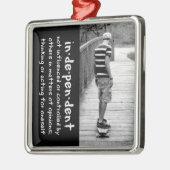 Independence Silbernes Ornament (Links)