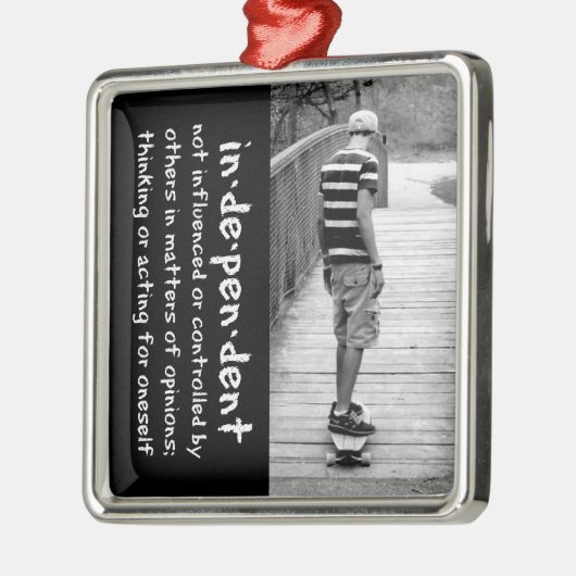 Independence Silbernes Ornament (Links)