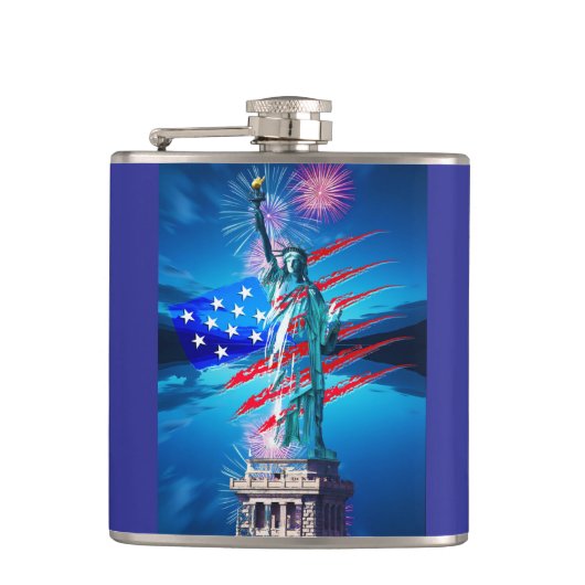 INDEPENDENCE Vinyl Wrapped Flask Flachmann (Vorderseite)