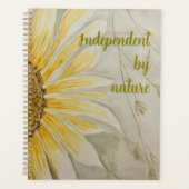 Independent by nature journal sunflower planer (Vorderseite)