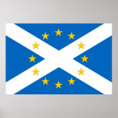 Independent European Scotland Flag Poster Print (Vorne)
