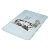 Independent Kitten Bowl Funny Badematte (Schrägansicht)