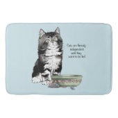 Independent Kitten Bowl Funny Badematte (Vorderseite)