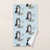 Independent Kitten Bowl Funny Badhandtuch Set (Handtuch)