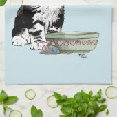 Independent Kitten Bowl Funny Geschirrtuch (Gefaltet)