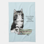 Independent Kitten Bowl Funny Geschirrtuch (Vertikal)