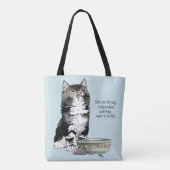 Independent Kitten Bowl Funny Tasche (Rückseite)