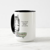 Independent Kitten Bowl Funny Tasse (Vorderseite Links)