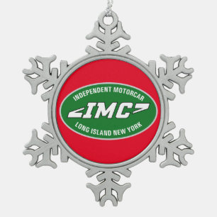 INDEPENDENT MOTORCAR Dekoration Schneeflocken Zinn-Ornament