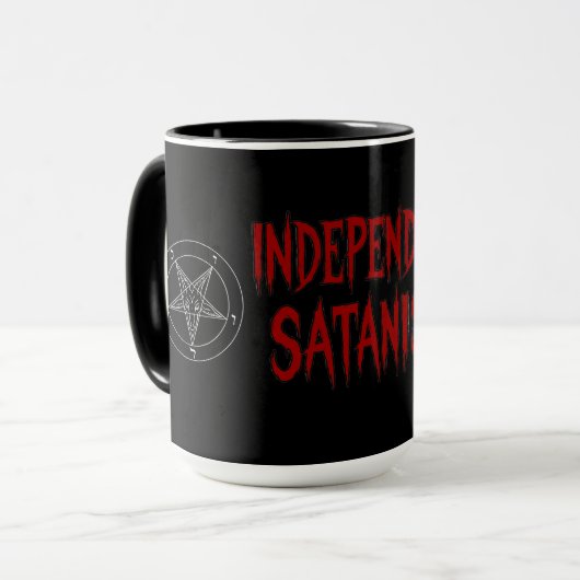 Independent Satanist Tasse (Vorderseite Links)