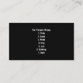 Independent Satanist Visitenkarte (Rückseite)