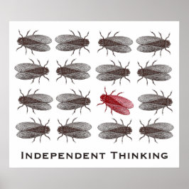 Independent Thinking Poster für ein kreatives Büro