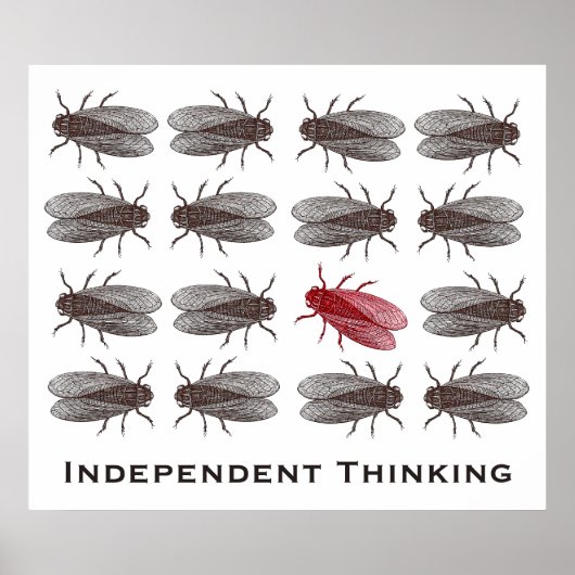 Independent Thinking Poster für ein kreatives Büro (Vorne)