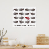 Independent Thinking Poster für ein kreatives Büro (Küche)