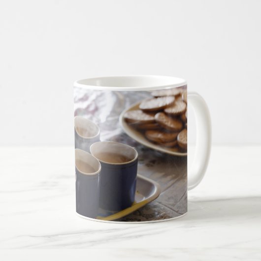 Inder-Chaitee-und -keks-Plätzchen Kaffeetasse (VorderseiteRechts)
