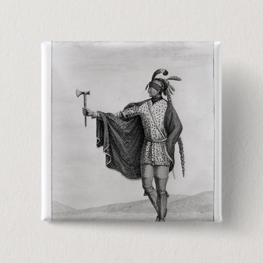 Inder der Nation von Kaskaskia Button (Vorderseite)