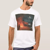 Inder durch ein Lagerfeuer (0744A) T-Shirt (Vorderseite)