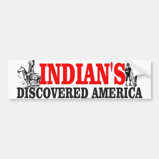 Inder ENTDECKT Autoaufkleber (Vorne)