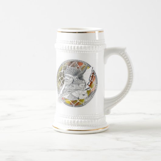 Inder mit Baby Bierglas (Rechts)