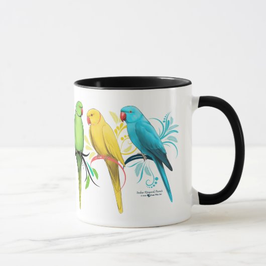 Inder Ringneck Papageien Tasse (Rechts)