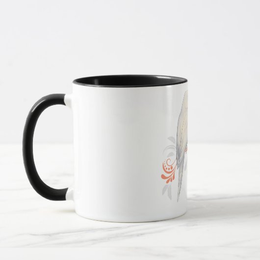 Inder Ringneck Papageien Tasse (Links)