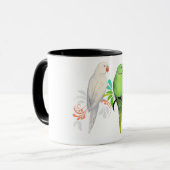 Inder Ringneck Papageien Tasse (Vorderseite Links)