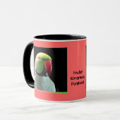 Inder Ringneck Parakeet Tasse (Vorderseite Links)