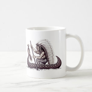 Inder und coole Tasse coffe grafische Kunst des