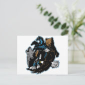 Inder und Tiere Postkarte (Stehend Vorderseite)