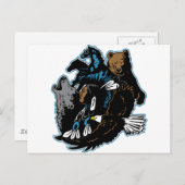 Inder und Tiere Postkarte (Vorne/Hinten)