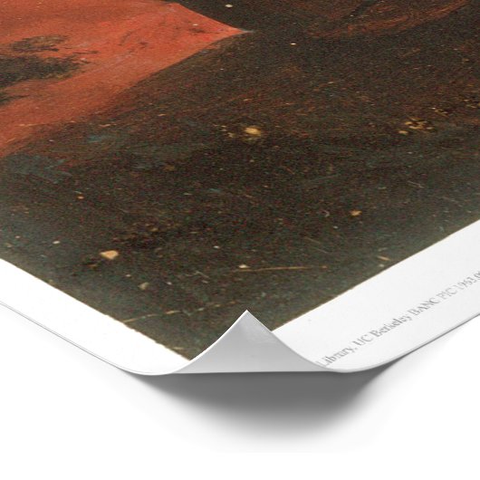 Inder von einem Campfire (0744A) Poster (Ecke)