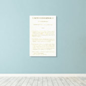 Index 1 Neues Spanien Leinwanddruck (Insitu (Holzboden))