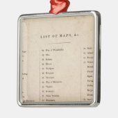 Index des allgemeinen Atlasses der Welt Ornament Aus Metall (Links)