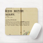 Index-Karte des Atlas des oberen Ohio-Flusses Mousepad (Mit Mouse)