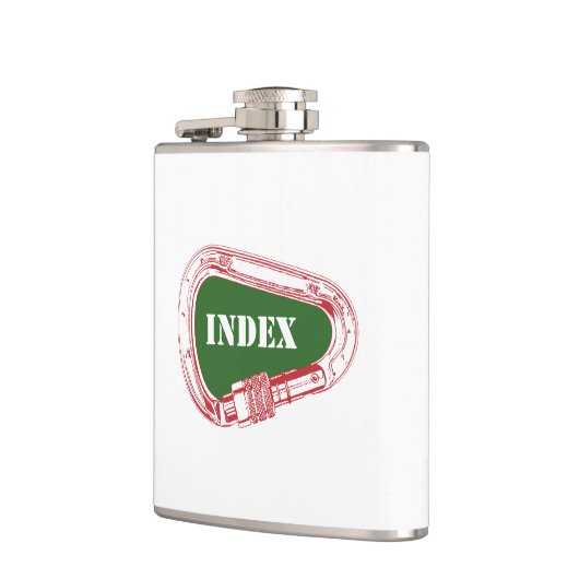 Index Kletterkarabiner Flachmann (Links)