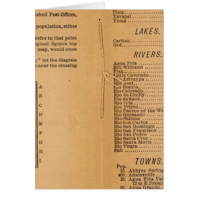 Index Rand McNallys Arizona (Vorne)