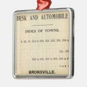 Index-Städte, Bronxville Ornament Aus Metall (Links)