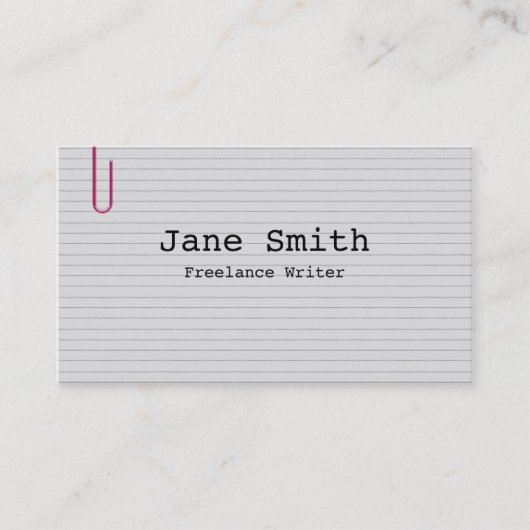 Index Visitenkarte (Vorderseite)