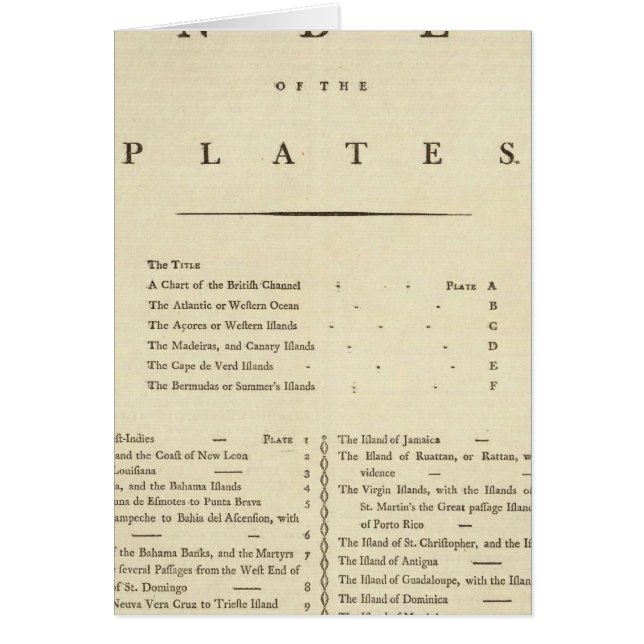 Index West India Atlas (Vorne)