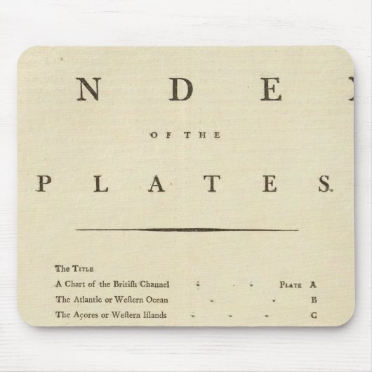 Index West India Atlas Mousepad (Vorne)