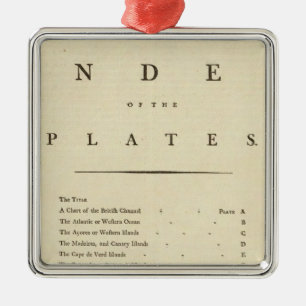 Index West India Atlas Silbernes Ornament