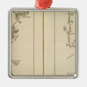 Indexkarte Albanien, Saratoga Springs Silbernes Ornament