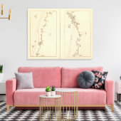 Indexkarte Columbia Landkreis Rensselaer Landkreis Leinwanddruck (Insitu (Wohnzimmer))