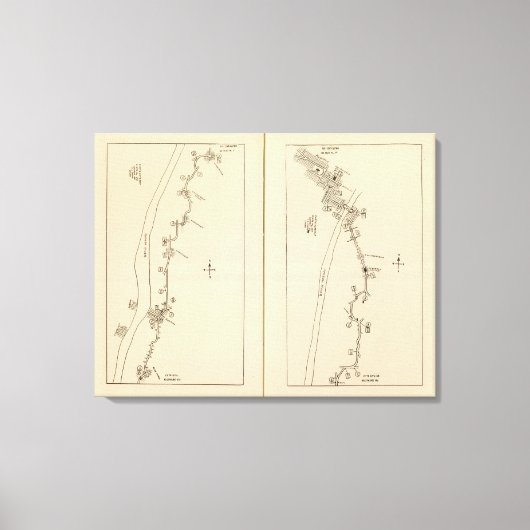 Indexkarte Columbia Landkreis Rensselaer Landkreis Leinwanddruck (Vorderseite)