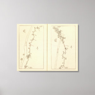 Indexkarte Columbia Landkreis Rensselaer Landkreis Leinwanddruck