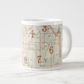 Indexkarte der Rhodos Insel Jumbo-Tasse (Vorderseite Rechts)